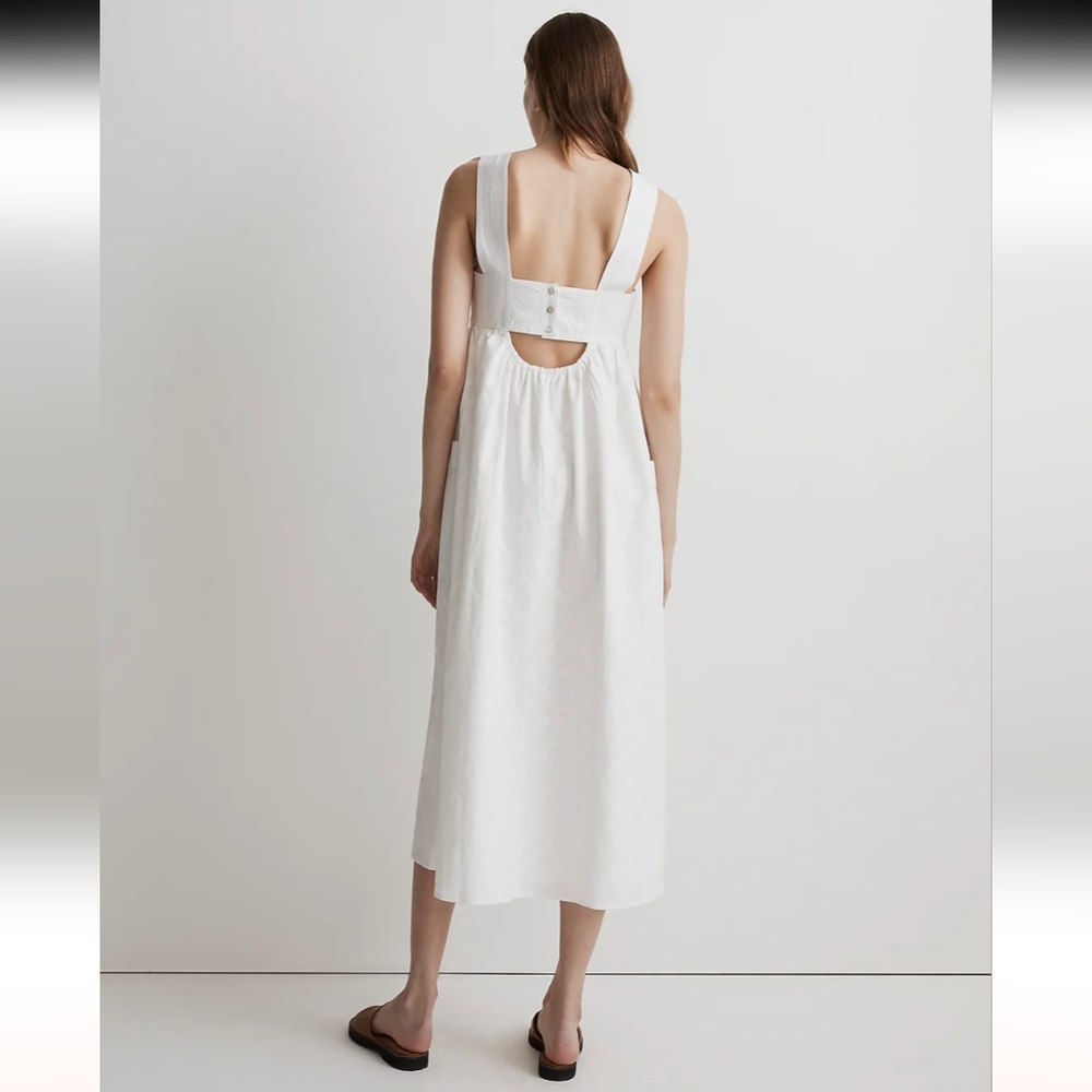 Madewell White Square‑Neck Maxi Sundress - Picture 3 of 9